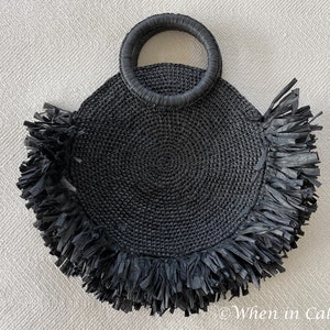 CROCHET PATTERN (PDF) Raffia Bag Pattern 'Whiskers New Moon' Summer Bag, Raffia Bag, Handbag, Ladies Handbag, Crochet Bag, Natural, Vegan