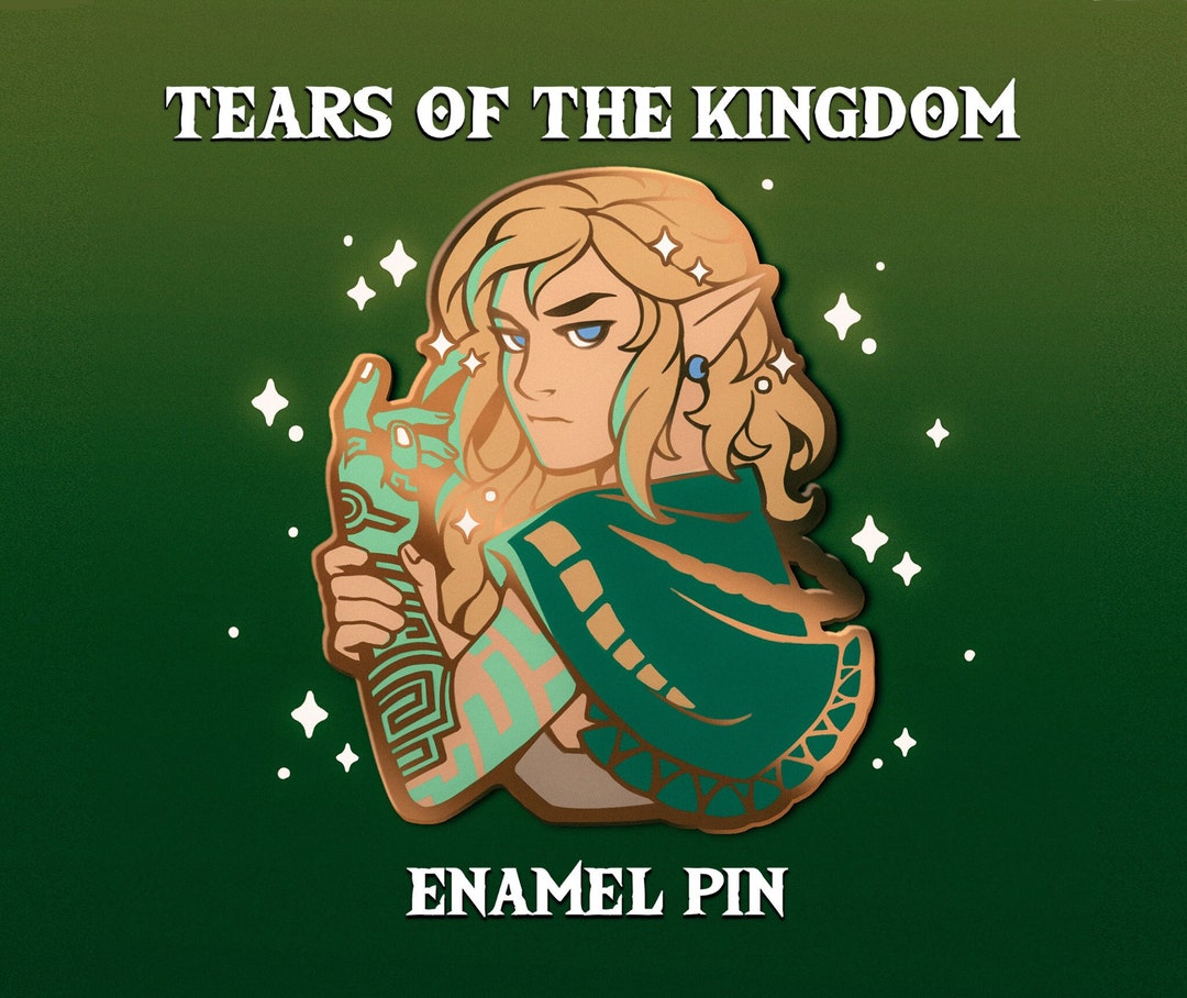 Tears Of The Kingdom Link Gold Enamel Pin PRE-ORDER (botw)