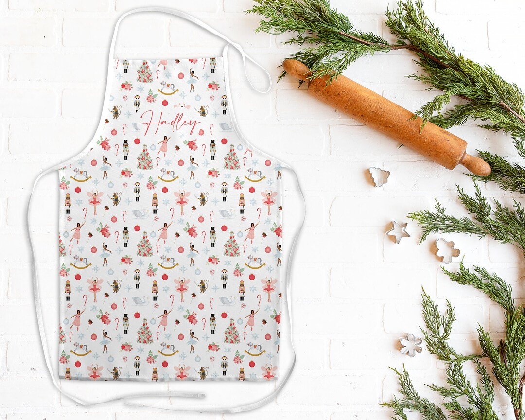 Personalized Kids Apron. Nutcracker Christmas Apron. Christmas Etsy
