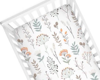 wildflower crib sheets