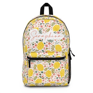  Beauty Collector Lemon Book Bag for School with Lunch Box and  Pencil Case