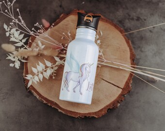 Children's bottle unicorn personalized