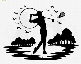 Golf Svg, Golf Name Frame Svg, Golf Ball Svg, Golf Clipart, Golf Cricut, Golf Vector, Golf Club Svg, Golf Cut File, Golfing Svg,Monogram Svg