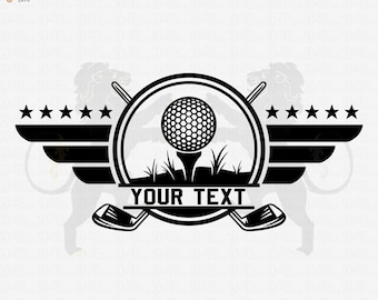 Golf Svg, Golf Name Frame Svg, Golf Ball Svg, Golf Clipart, Golf Cricut, Golf Vector, Golf Club Svg, Golf Cut File, Golfing Svg,Monogram Svg