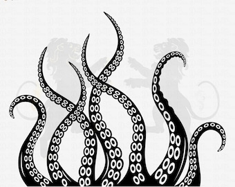 Octopus Tentacles Svg, Octopus Svg, Tentacle Svg, Tentacles Clipart, Kraken Svg, Tentacles Vector, Tentacles Cutfile, Tentacles Cricut PNG