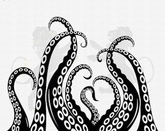 Octopus Tentacles Svg, Octopus Svg, Tentacle Svg, Tentacles Clipart, Kraken Svg, Tentacles Vector, Tentacles Cutfile, Tentacles Cricut PNG