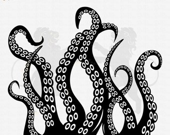 Octopus Tentacles Svg, Octopus Svg, Tentacle Svg, Tentacles Clipart, Kraken Svg, Tentacles Vector, Tentacles Cutfile, Tentacles Cricut PNG