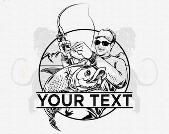 Fishing Svg, Fishing Name Svg, Bass Fishing Svg, Fishing Clipart, Fishing Cricut, Fisherman Svg, Fish Hook Svg,Fishing Png, Fishing Shirt