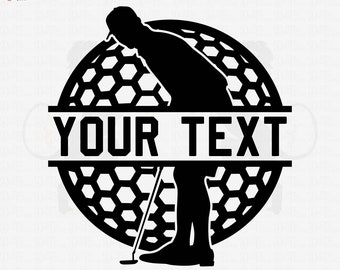 Golf svg, Golf Name Frame Svg, Golf Ball Svg, Golf Clipart, Golf Cricut, Golf Vector, Golf Club Svg, Golf Cut File, Golfing Svg, Monogram Svg