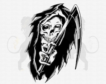 Reaper in the Wall SVG, Skull Ripper SVG, Skull SVG, Skull Clipart, Skull Vektor, Skull Cricut, Skull Plotterdatei,Skull Flower,Skull Shirt Png