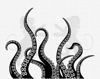 Octopus Tentacles Svg, Octopus Svg, Tentacle Svg, Tentacles Clipart, Kraken Svg, Tentacles Vector, Tentacles Cutfile, Tentacles Cricut PNG