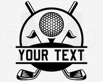 Golf Svg, Golf Name Frame Svg, Golf Ball Svg, Golf Clipart, Golf Cricut, Golf Vector, Golf Club Svg, Golf Cut File, Golfing Svg,Monogram Svg