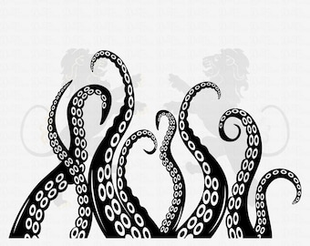 Octopus Tentacles Svg, Octopus Svg, Tentacle Svg, Tentacles Clipart, Kraken Svg, Tentacles Vector, Tentacles Cutfile, Tentacles Cricut PNG
