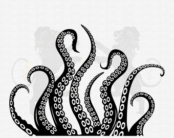 Octopus Tentacles Svg, Octopus Svg, Tentacle Svg, Tentacles Clipart, Kraken Svg, Tentacles Vector, Tentacles Cutfile, Tentacles Cricut PNG