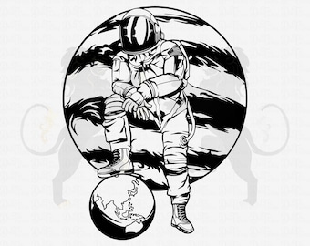 Astronaut Svg, Space Svg, NASA Svg, Spaceman Svg, Astronaut Clipart, Astronaut Cricut, Space Exploration Svg, Space Shuttle Svg, Nasa Vector