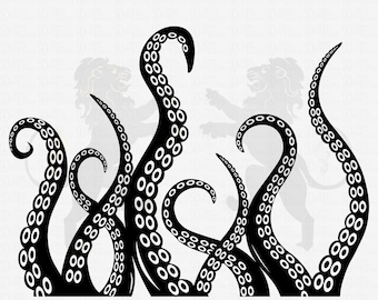 Octopus Tentacles Svg, Octopus Svg, Tentacle Svg, Tentacles Clipart, Kraken Svg, Tentacles Vector, Tentacles Cutfile, Tentacles Cricut PNG