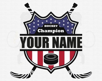 Ice Hockey Name Svg, Ice Hockey Ball Svg, Ice Hockey Svg, Hockey Svg, Hockey Clipart, Hockey Stick Svg, Hockey Vector, Hockey Shirt Svg Png