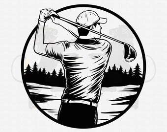Golf Svg, Golf Name Frame Svg, Golf Ball Svg, Golf Clipart, Golf Cricut, Golf Vector, Golf Club Svg, Golf Cut File, Golfing Svg,Monogram Svg