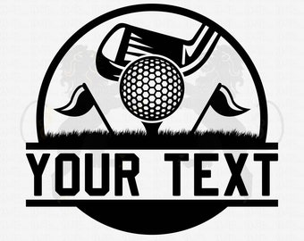 Golf Svg, Golf Name Frame Svg, Golf Ball Svg, Golf Clipart, Golf Cricut, Golf Vector, Golf Club Svg, Golf Cut File, Golfing Svg,Monogram Svg