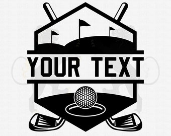 Golf Svg, Golf Name Frame Svg, Golf Ball Svg, Golf Clipart, Golf Cricut, Golf Vector, Golf Club Svg, Golf Cut File, Golfing Svg,Monogram Svg