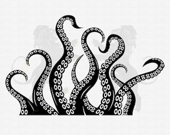 Octopus Tentacles Svg, Octopus Svg, Tentacle Svg, Tentacles Clipart, Kraken Svg, Tentacles Vector, Tentacles Cutfile, Tentacles Cricut PNG
