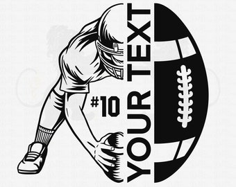 Football Player Svg, Football Svg, Football Name Svg, Football Cut Files, Football Cricut, Football team shirts Svg, Football Season Svg Png