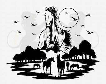 Horse Svg, Running Horse Svg, Horse Clipart, Horse Vector, Horse Cricut, Mustang Svg, Horse Shirt, Horse Lover Svg Horse Head Svg Rustic svg