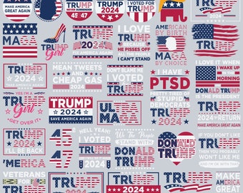 Trump 2024 Svg, Trump Svg, Donald Trump Svg, Trump Flag Svg, Trump 2024 Clipart, Trump Cricut, USA Flag Svg, Mean Tweets Svg, Election 2024