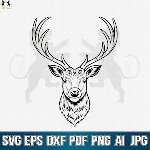 Deer Svg, Deer Head Svg, Deer Face Svg,  Deer Flower Svg, Deer Clipart, Deer Cricut, Deer Cut file, Deer Shirt, Deer Vector, Hunting SVG Png