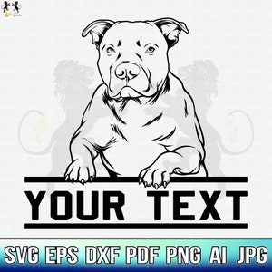 Pitbull Svg, Amerikaanse Pitbull Svg, Pitbull Clipart, Pitbull Vector, Pitbull Cricut, Dog Paw Svg, Pitbull Cut File, Dog Svg Pitbull Peeking