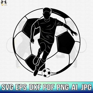 Fußball-Svg, Fußballspieler-Svg, Fußball-Monogramm-Svg, Fußball-Clipart, Fußball-Cricut-Schnitt-Datei, Name Fußball-Svg, Fußball-Shirt, Fußballmannschaft-Svg