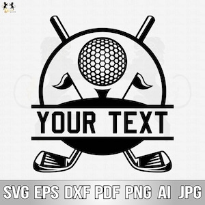 Golf Svg, Golf Name Frame Svg, Golf Ball Svg, Golf Clipart, Golf Cricut, Golf Vector, Golf Club Svg, Golf Cut File, Golfing Svg,Monogram Svg