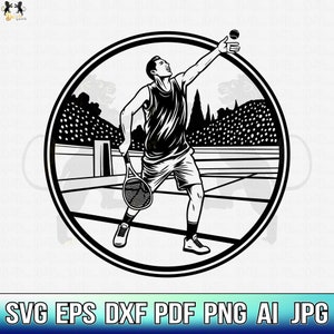 テニス SVG、テニス プレーヤー SVG、テニス ボール SVG、テニス クリップアート、テニス Cricut、テニス ベクター、テニス カット ファイル、テニス シャツ、ラケット SVG PNG