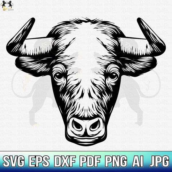 Bull Svg, Bull Clipart, Bull Vector, Bull Cut file, Bull Shirt, Bull Cricut, Bull Head Svg, Raging Bull Svg, Angry Bull Svg, Bull Skull Svg