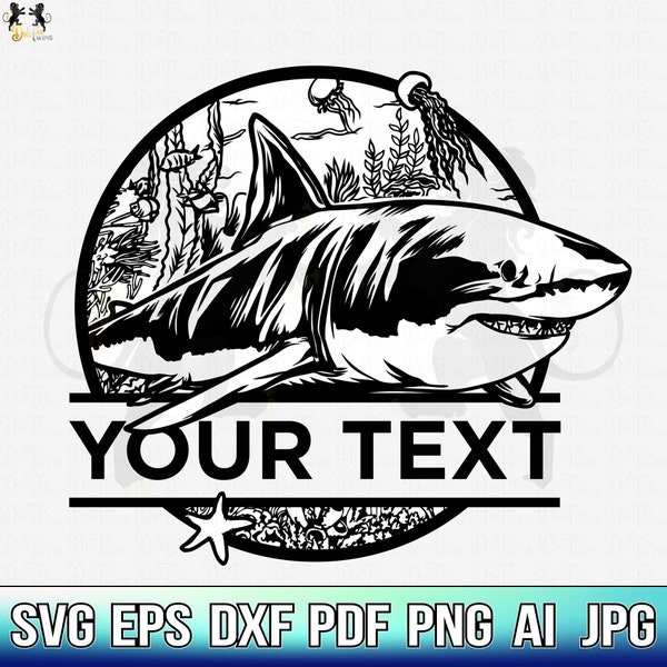 Shark Svg, Shark Clipart, Shark Vector, Shark Cricut, Shark Silhouette, Shark Cut File, Shark Shirt, Great White Svg, Jaw Svg, Vinyl Decal