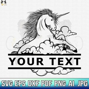 Unicorn Svg, Unicorn Name Svg, Unicorn Monogram Svg, Unicorn Birthday Svg, Unicorn Clipart, Unicorn Shirt Svg, Unicorn Vector,Unicorn Cricut
