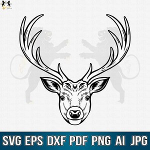 Deer Svg, Deer Head Svg, Deer Face Svg,  Deer Flower Svg, Deer Clipart, Deer Cricut, Deer Cut file, Deer Shirt, Deer Vector, Hunting SVG Png