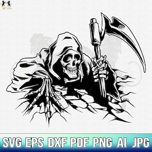 Skull in the Wall SVG, Skull Ripper SVG, Skull SVG, Skull Clipart, Skull Vektor, Skull Cricut, Skull Plotterdatei, Totenkopf Blume, Totenkopf Shirt Png