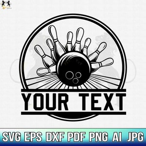 Bowling Svg, Bowling Name Svg, Bowling Ball Svg, Bowling Clipart, Bowling Cricut, Bowling Vector, Bowling Cut File, Bowling Pin Svg Png Dxf