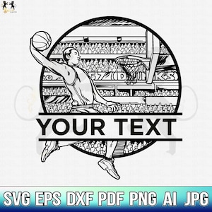 Basketball Svg, Basketball Name Frame Svg, Basketball Ball Svg, Basketball Clipart, Basketball Cricut, Basketball Vector, Basketball CutFile