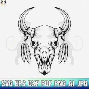 Cow Skull Svg, Cow Svg, Bull Svg, Cow Skull Svg, Cow Skull Boho Svg, Cow Clipart, Cow Cricut, Cow Cutfile, Cow Skull Shirt, Cow Head Svg Png
