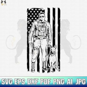 Police Svg, Police K9 Dog Svg, Policeman Svg, Police Dog Clipart, K9 Unit Svg, Police K9 Dog Cricut, Police K9 Dog Cutfile, Army Dog Svg Png
