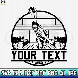 Bowling Svg, Bowling Name Svg, Bowling Ball Svg, Bowling Clipart, Bowling Cricut, Bowling Vector, Bowling Cut File, Bowling Pin Svg Png Dxf