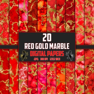 Rot Gold Marmor Digitales Papier, Marmor nahtlose Muster, Marmor Textur, Marmor Hintergrund, Marmor Digitales Papier, Marmor Druck Goldfolie