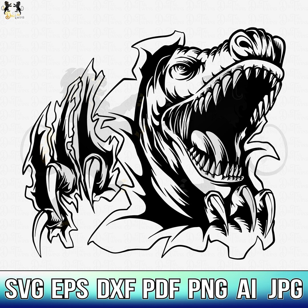 T Rex Svg, T Rex Scratch Svg, Dinosaur Svg, Tyrannosaurus Rex Svg, T