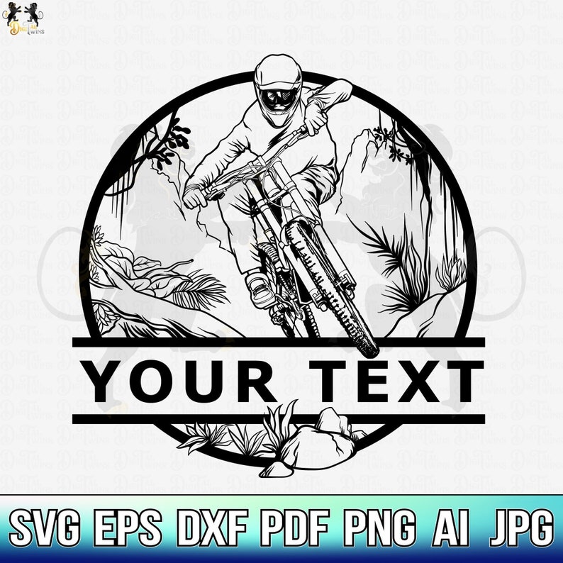 Mountain Bike Name Svg Bike Svg Bicycle Svg Cyclist Svg Etsy