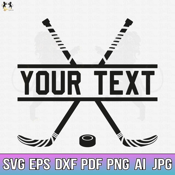Ice Hockey Name Svg Ice Hockey Ball Svg Ice Hockey Svg Etsy Canada