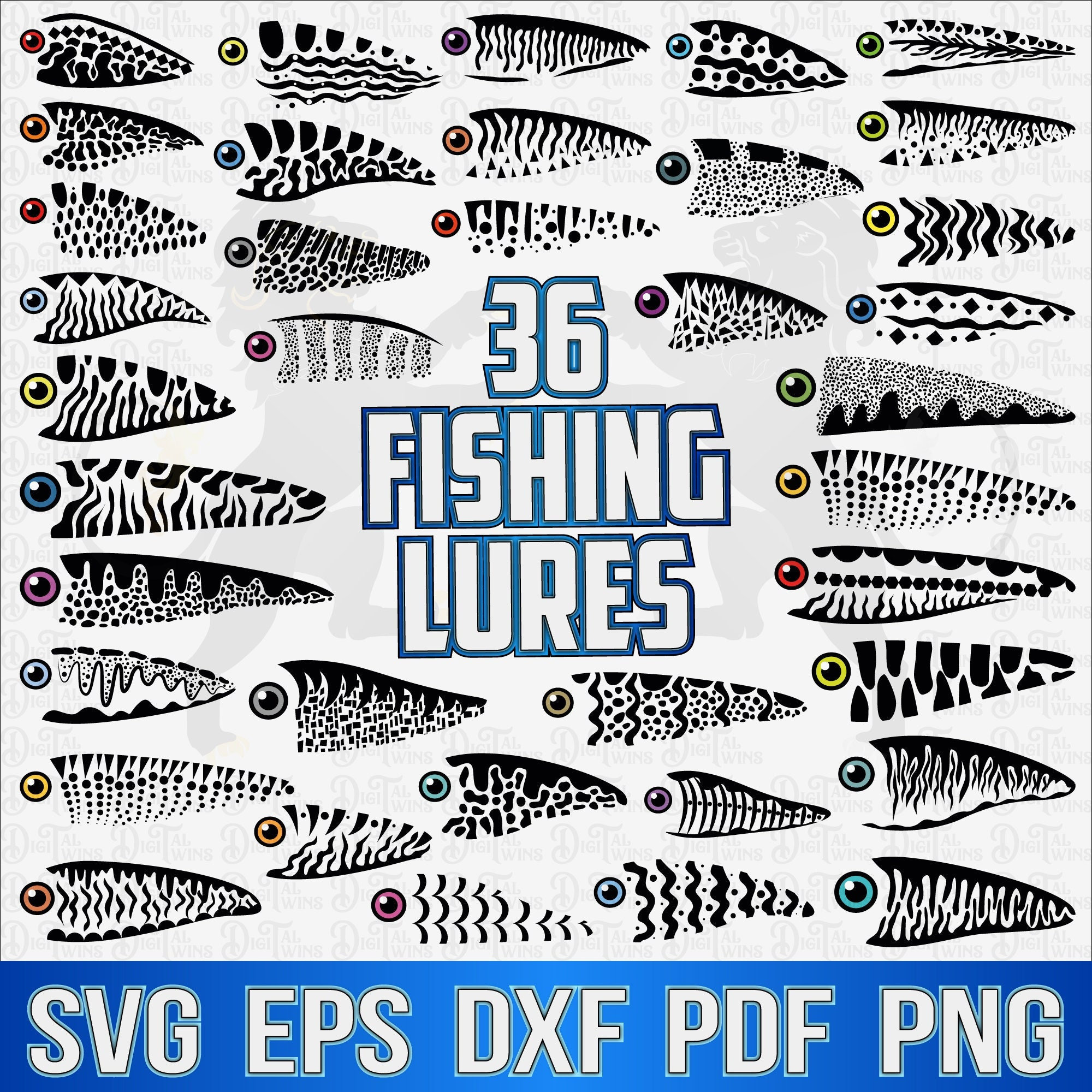 Fishing Lure Svg Lure Svg Print Fishing Lure Pattern Svg Etsy Canada