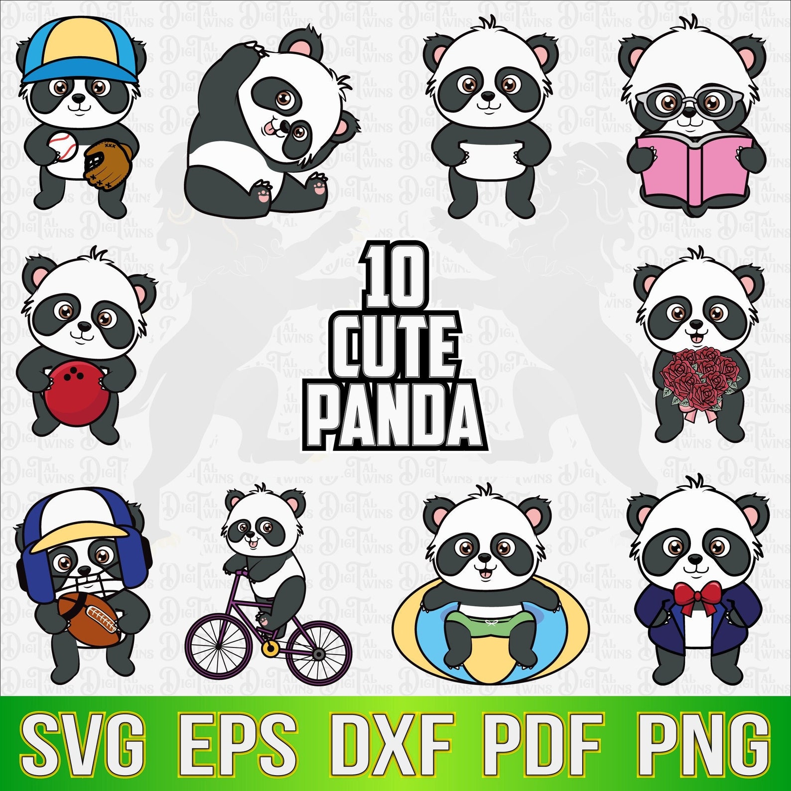 Panda Svg Panda Clipart Panda Vector Panda Cut File Panda - Etsy