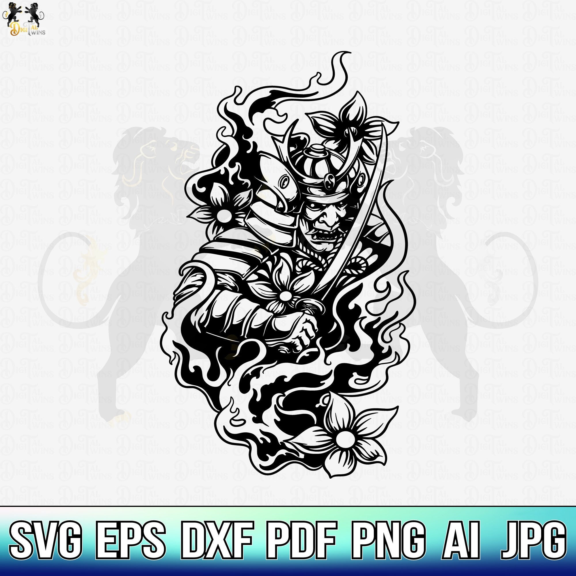 Samurai Svg, Samurai Mask Svg, Samurai Sword Svg, Samurai Hemlet Svg ...
